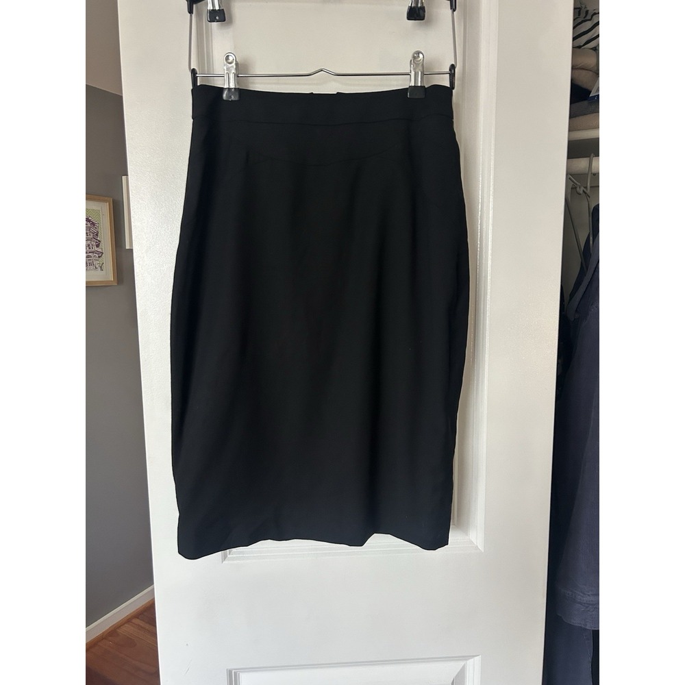 Reiss Women's Tailored Black Pencil Skirt Wool Blend Size 4